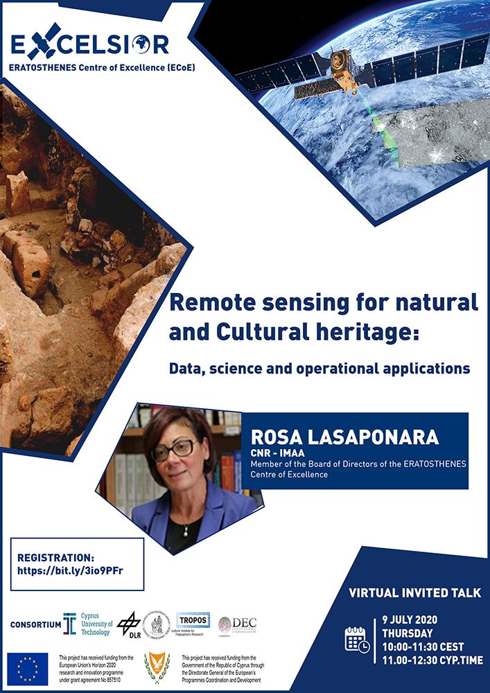 ‘Remote sensing for natural and Cultural heritage: Data, science and operational applications’